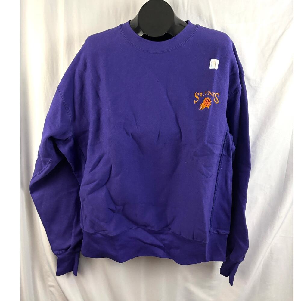 Phoenix Suns Sweatshirt Mens XL Purple Vintage 90s NBA Basketball‎ Pullover NWT